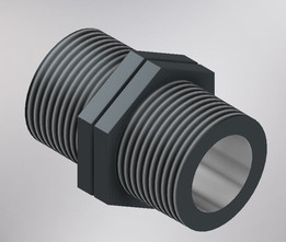 NIPLE 1INX55mm-PVC-NPT