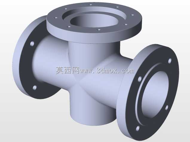 三维建模从蓝图SolidWorks教程交叉合流真空法兰
