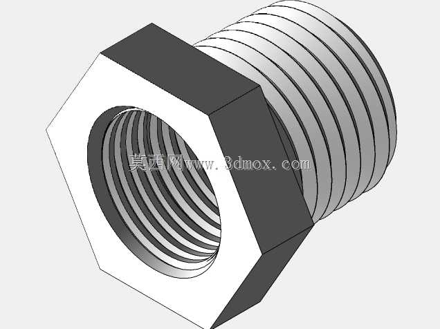 Niple六角1/2英寸14 NPT c/cople a 3/8英寸18 NPT镀锌板