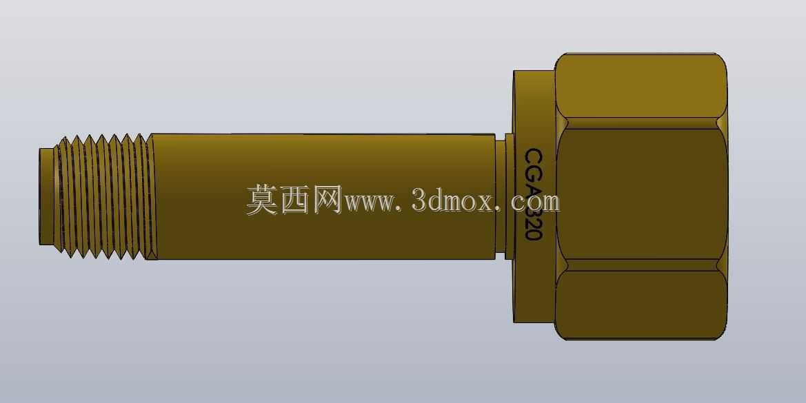 西部CGA-320至1/4 NPT适配器