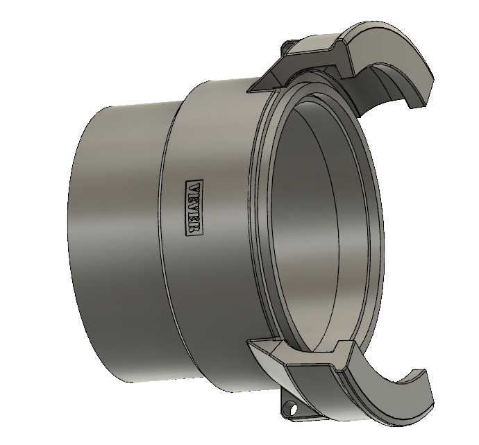 Raccord pompier DN100 avec bouchon