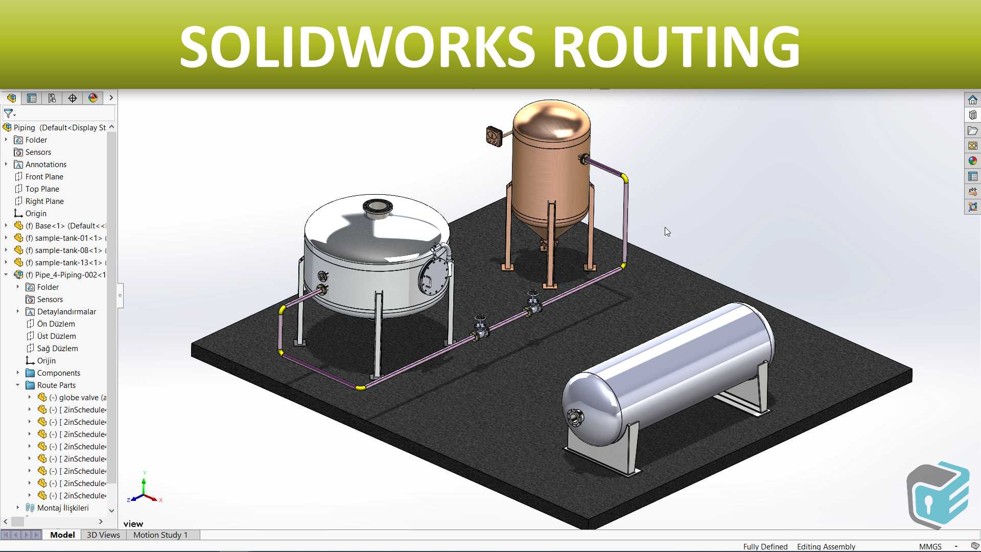 SOLIDWORKS布线