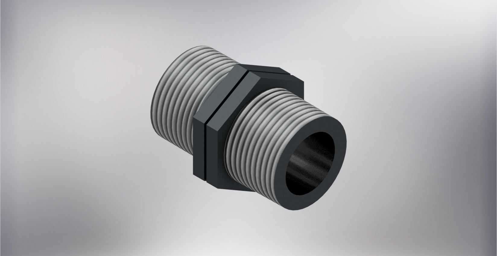 NIPLE 1INX55mm-PVC-NPT