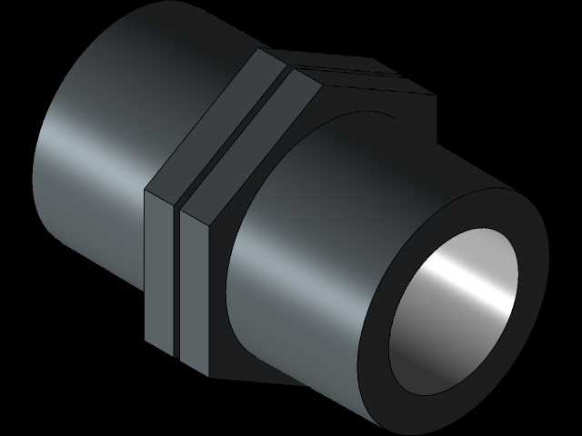 NIPLE 1INX55mm-PVC-NPT