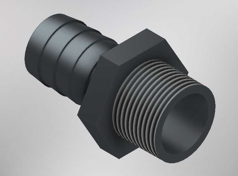 CONECTOR ESCAMADO 1in PVC