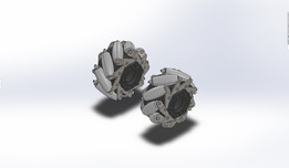 4英寸安迪马克HD Mecanum车轮(SolidWorks)