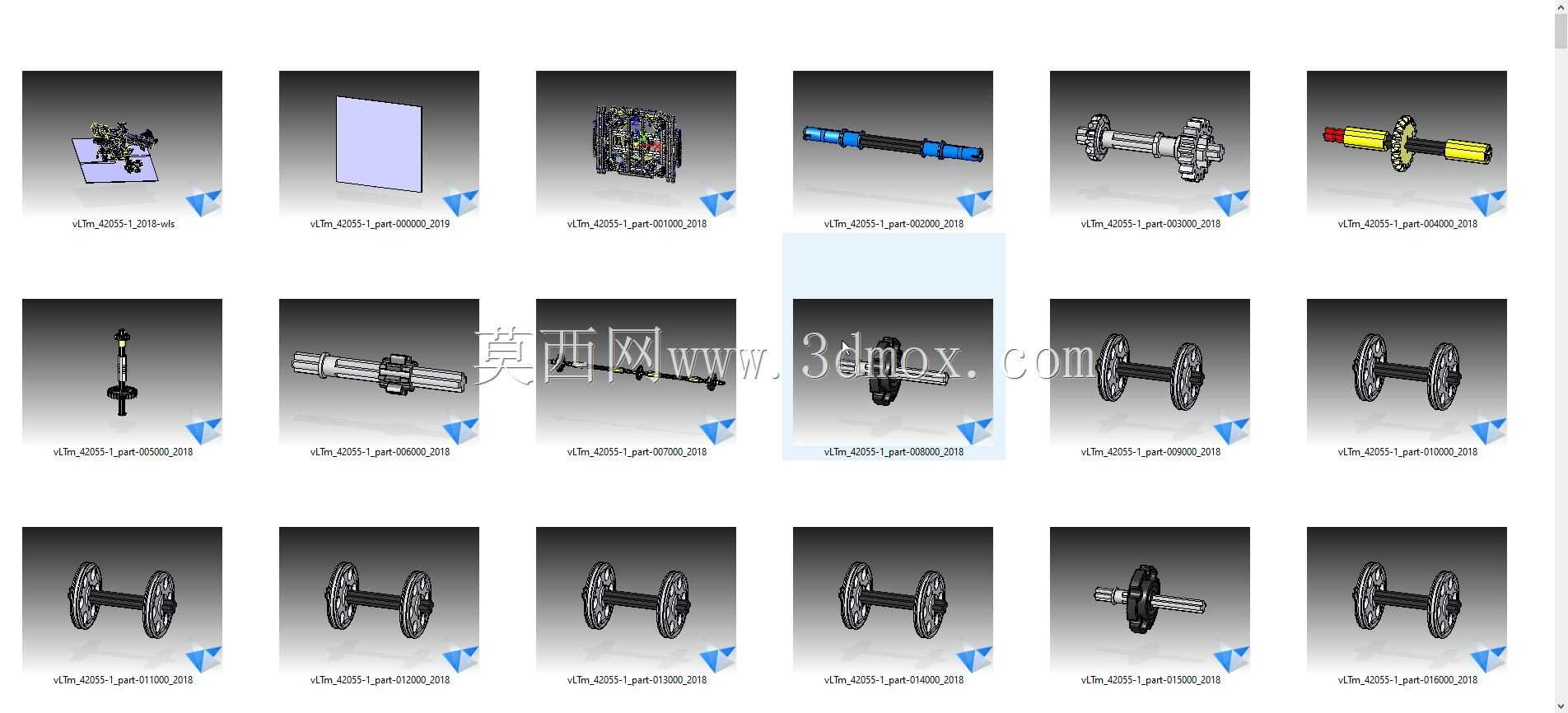 vLTm 42055-1乐高技术-364零件3929部件