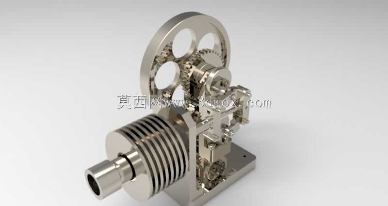 solidworks中菱形驱动设计的热空气发动机-由MD RASHID提供