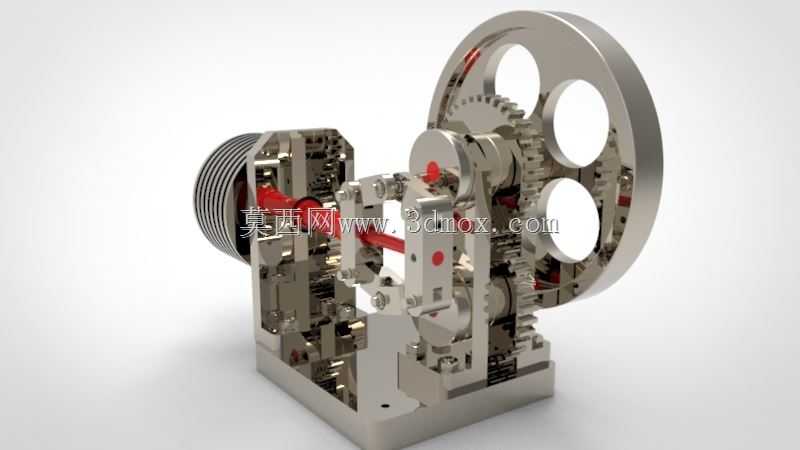 solidworks中菱形驱动设计的热空气发动机-由MD RASHID提供