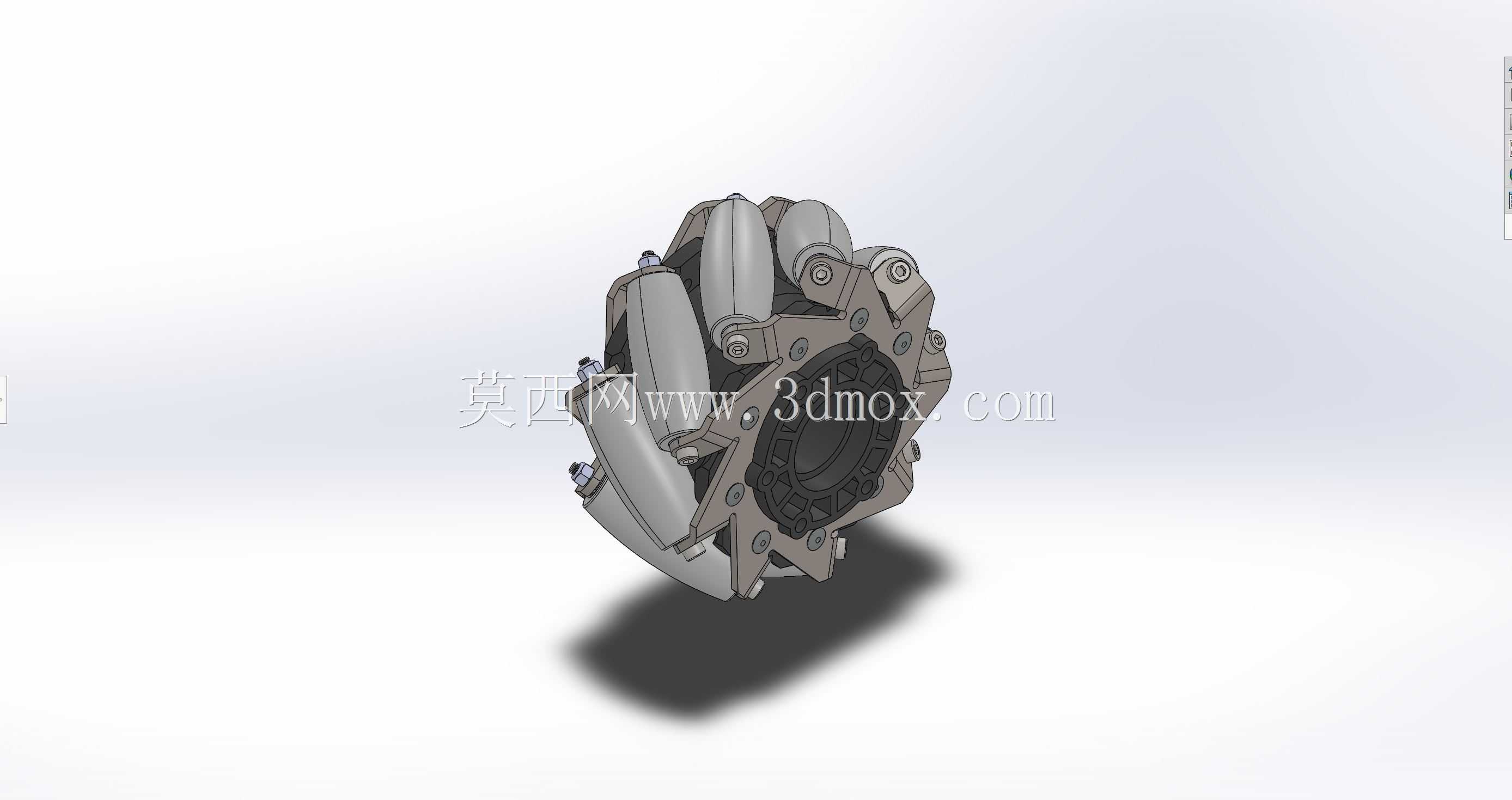 4英寸安迪马克HD Mecanum车轮(SolidWorks)
