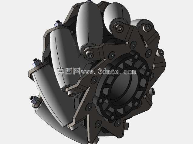 4英寸安迪马克HD Mecanum车轮(SolidWorks)