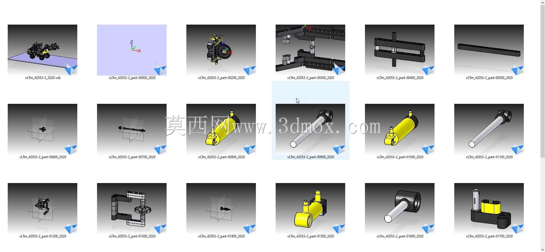 vLTm 42053-2乐高技术-25件1166组件