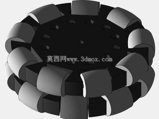 3WD三角形100MM全轮移动机器人车10003