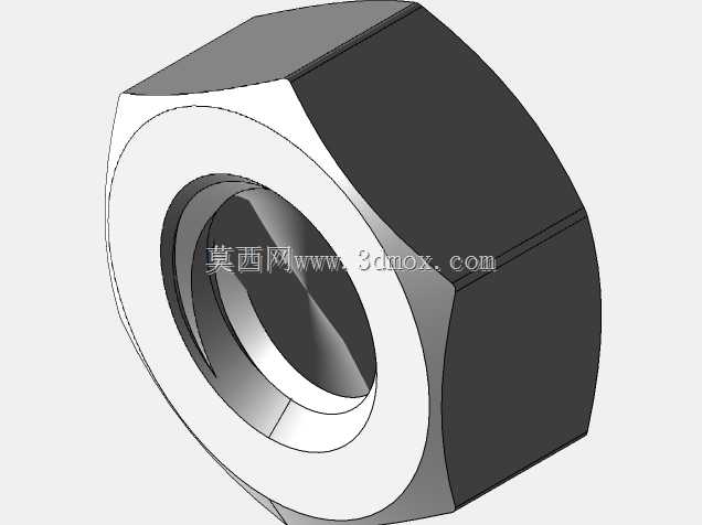 M6六角螺母(高度详细)