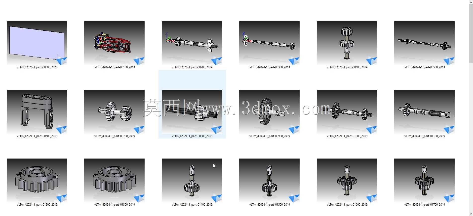 vLTm 42039-2乐高技术-83零件1219部件