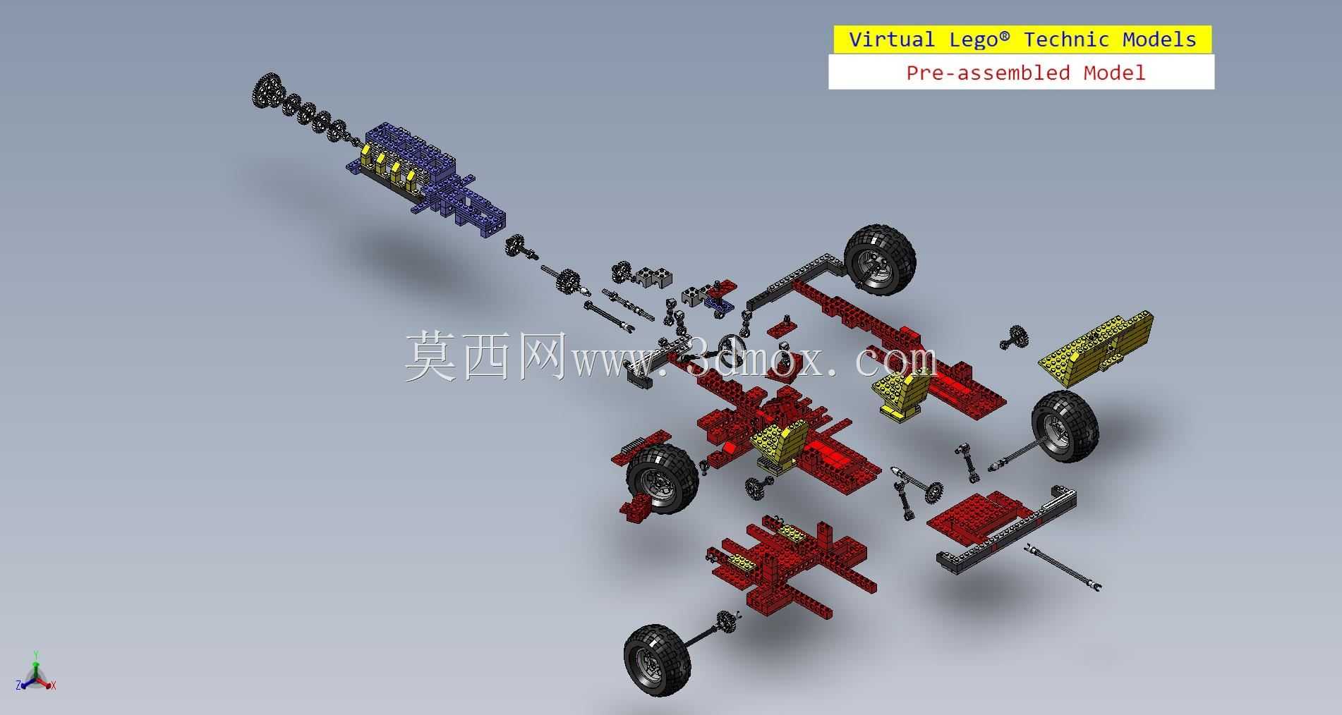 vLTm 0853-1乐高科技43零件601组件