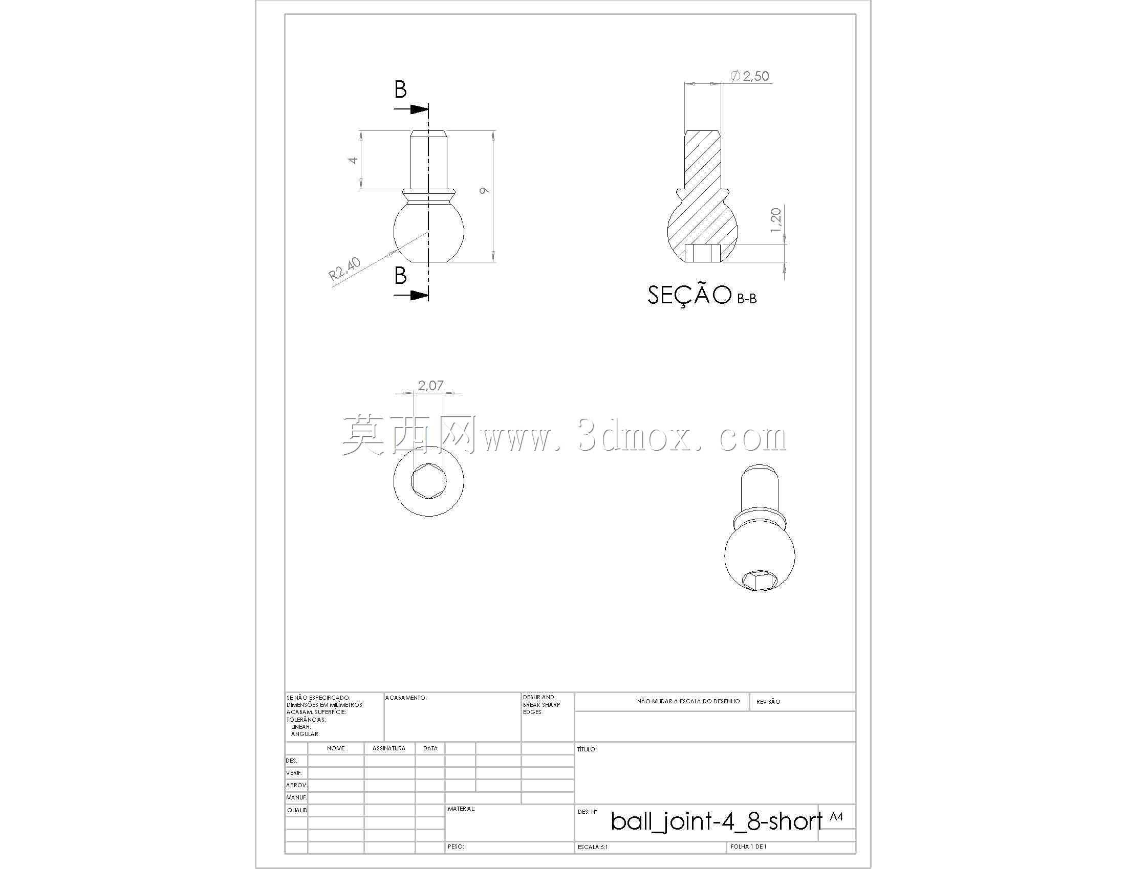 ��ͷ4.8 mm�ݶ�M2.5