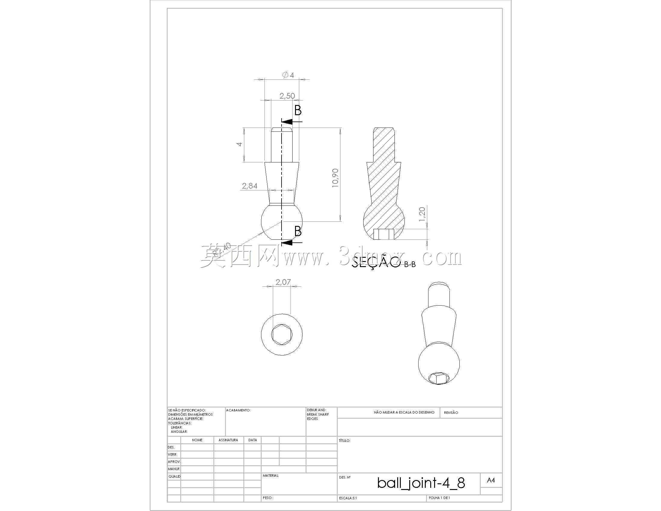 ��ͷ4.8 mm�ݶ�M2.5