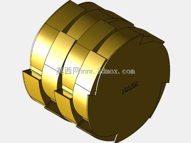 美国宇航局-表土高级表面系统操作机器人(RASSOR)挖掘机l Solidworks