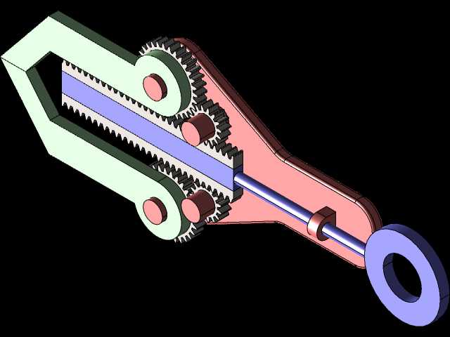 solidworks中的机器人机构夹具