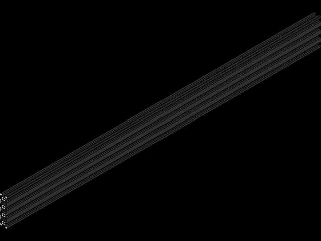 2080 Vslot挤压件尺寸300mm-1000mm