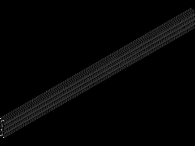 2080 Vslot挤压件尺寸300mm-1000mm