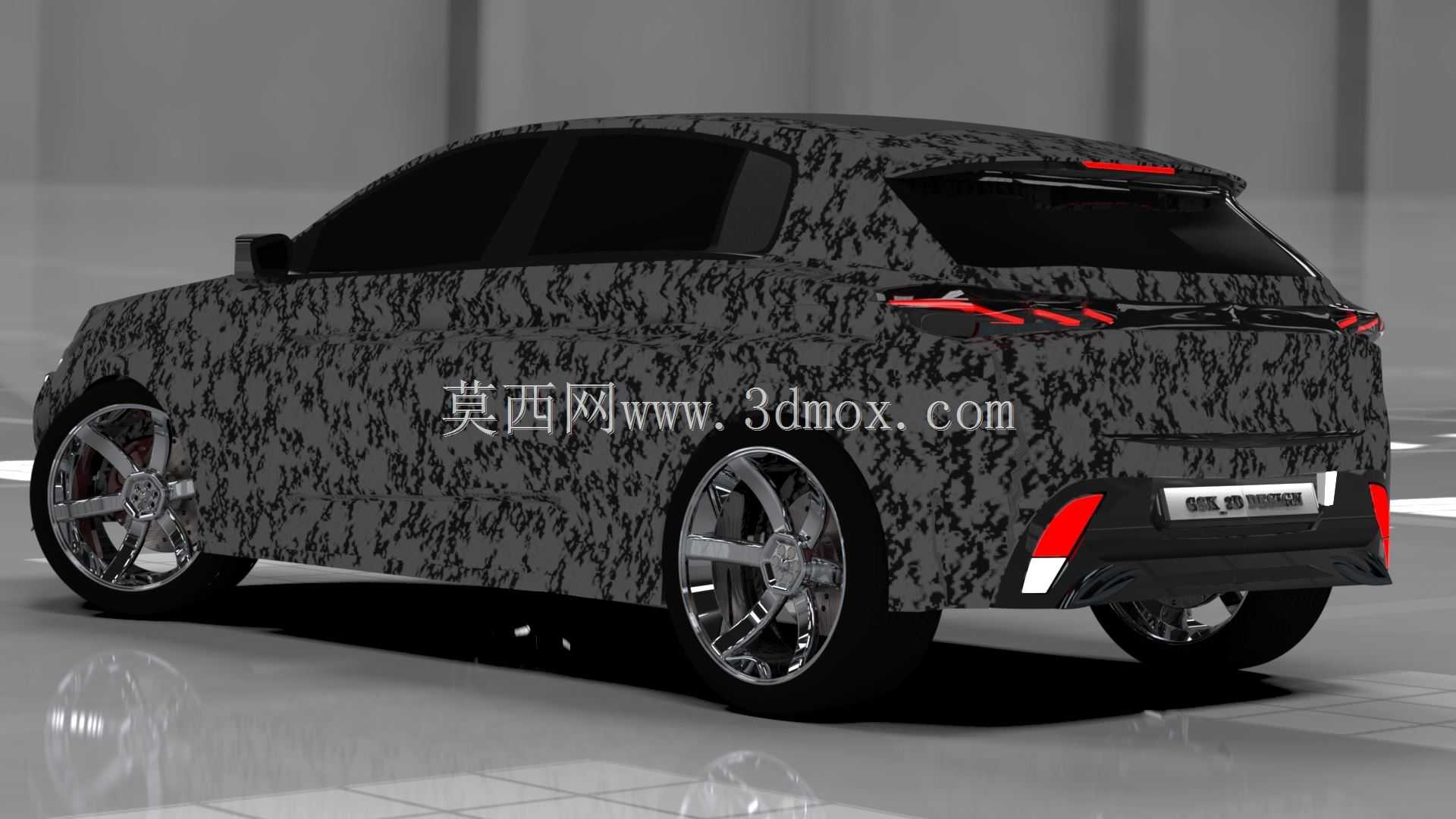新标致308混合动力2021 3D车型