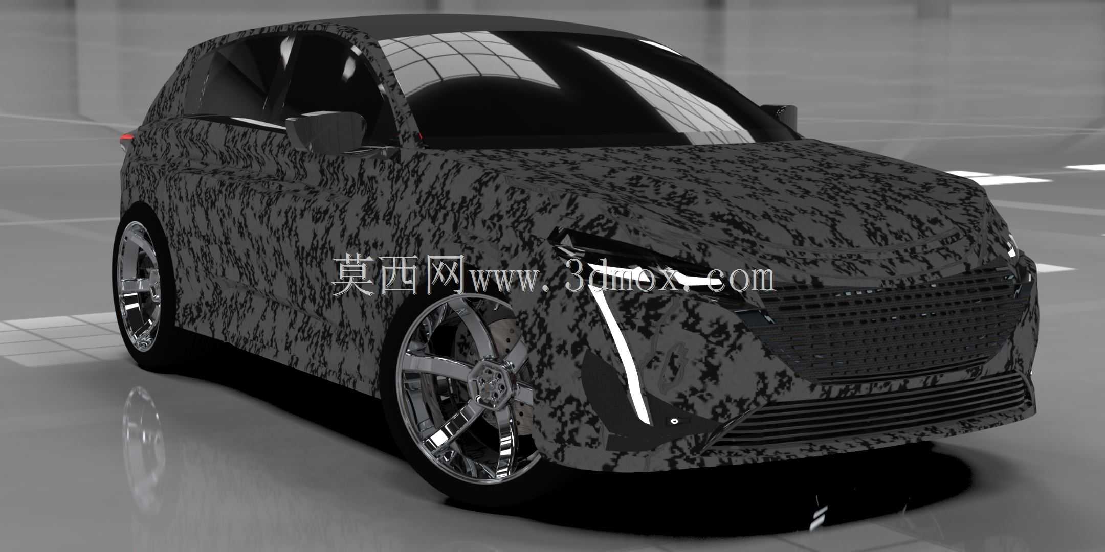 新标致308混合动力2021 3D车型