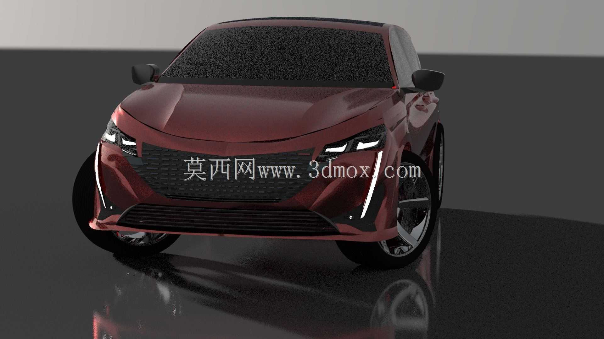 新标致308混合动力2021 3D车型