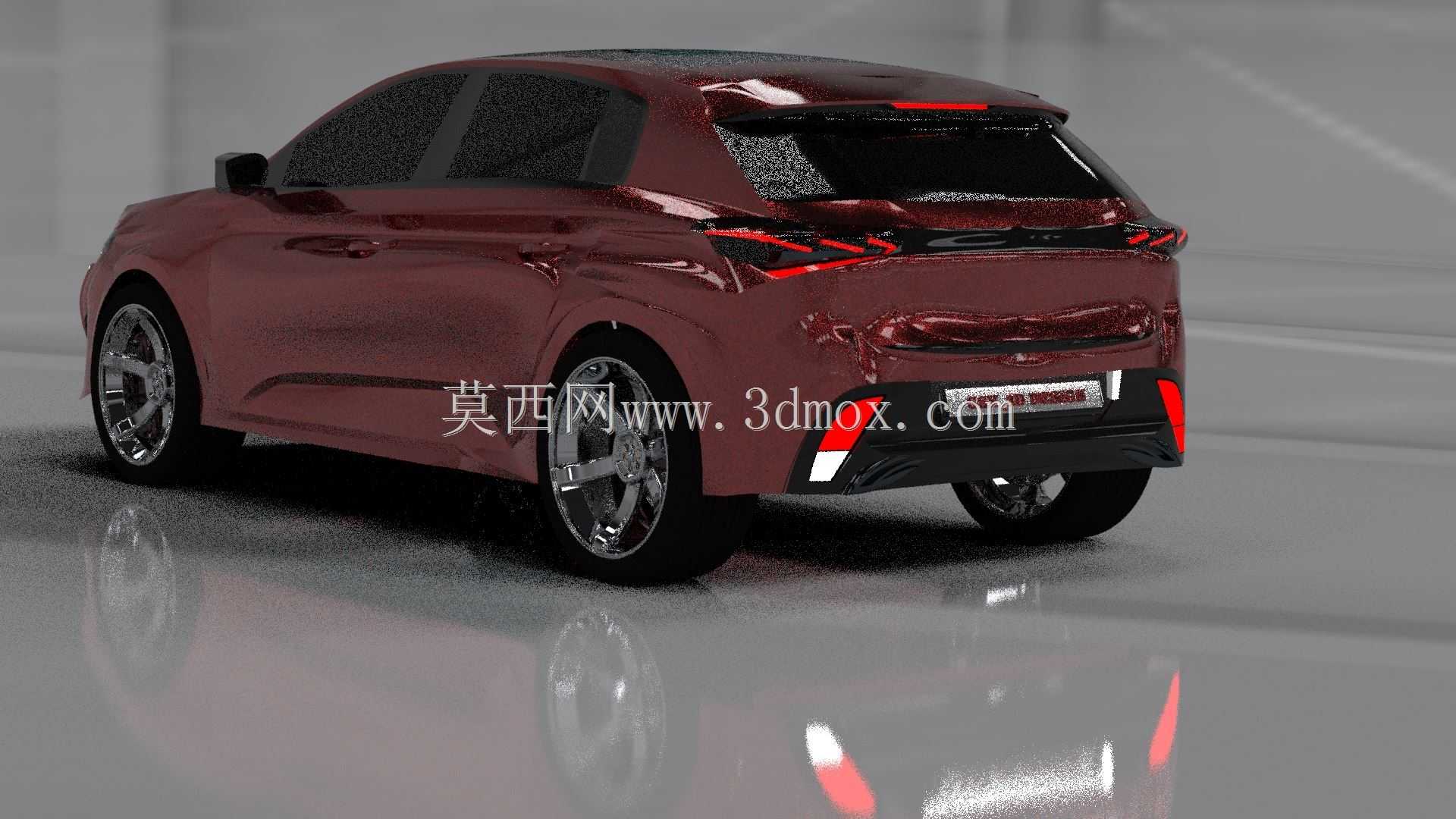 新标致308混合动力2021 3D车型