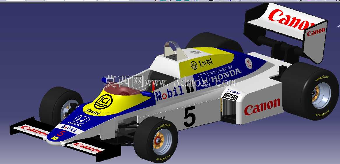 带Catia V5的Williams FW 08C模型