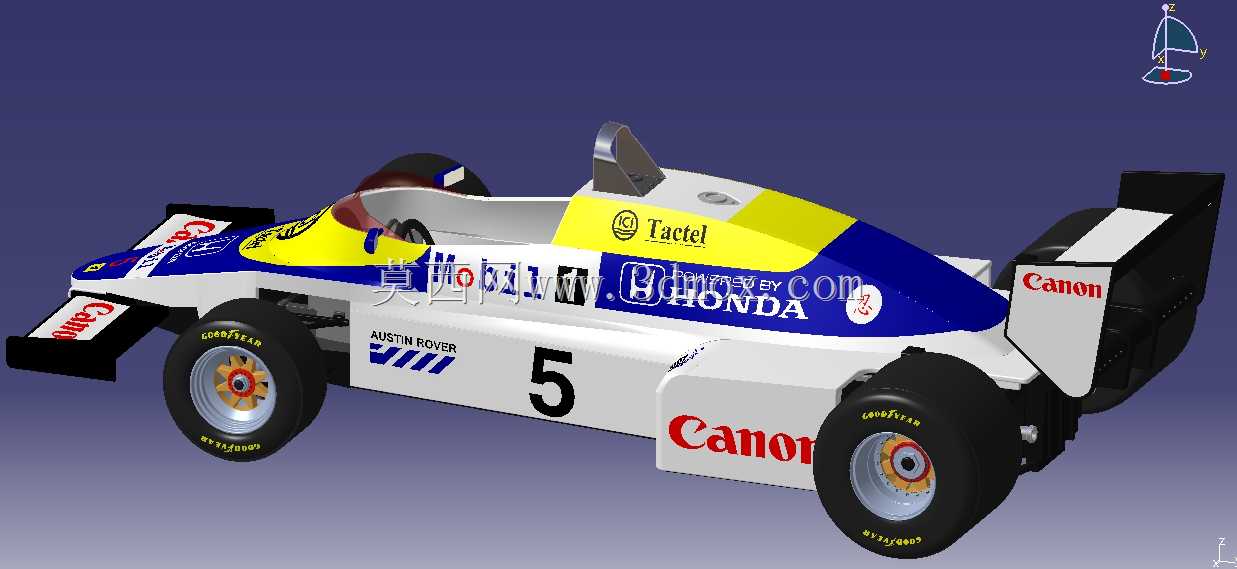 带Catia V5的Williams FW 08C模型