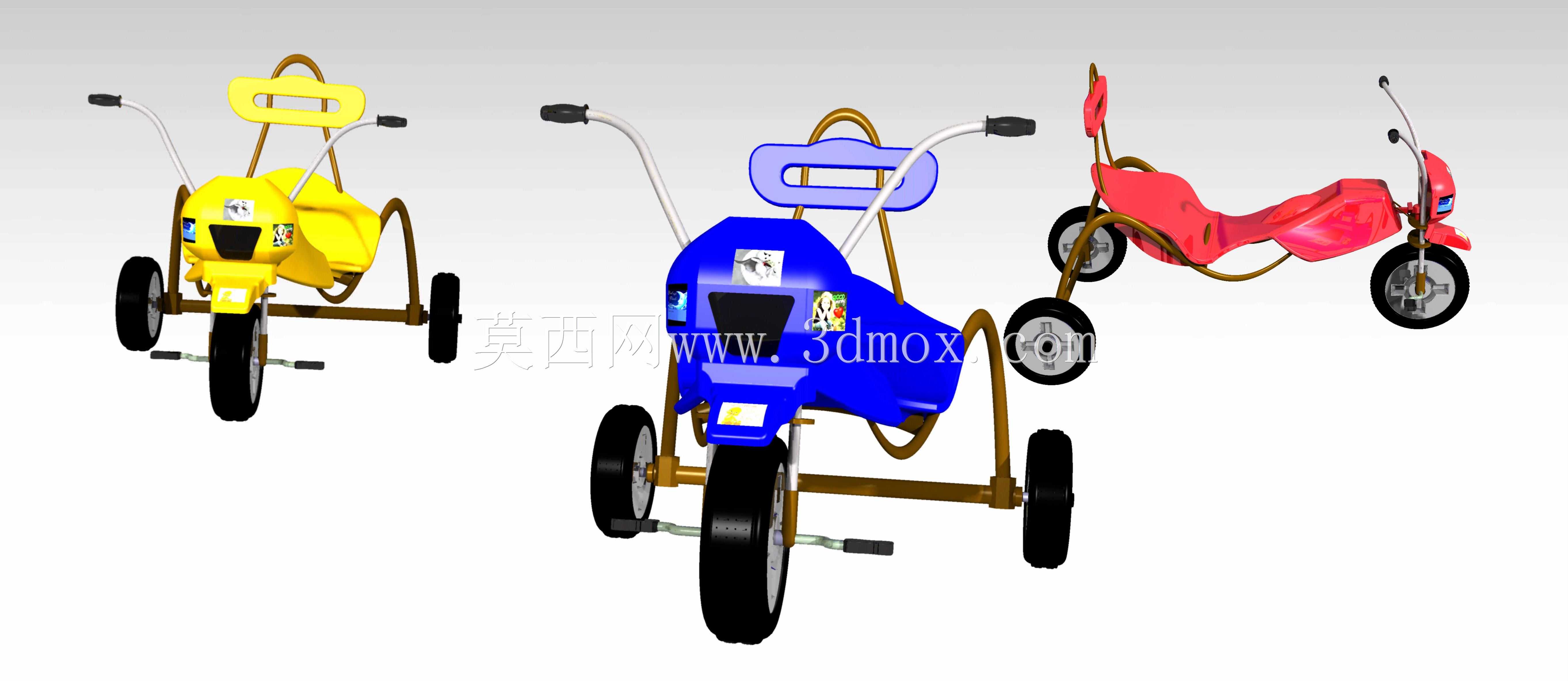 CATIA V5中的玩具三轮车设计。