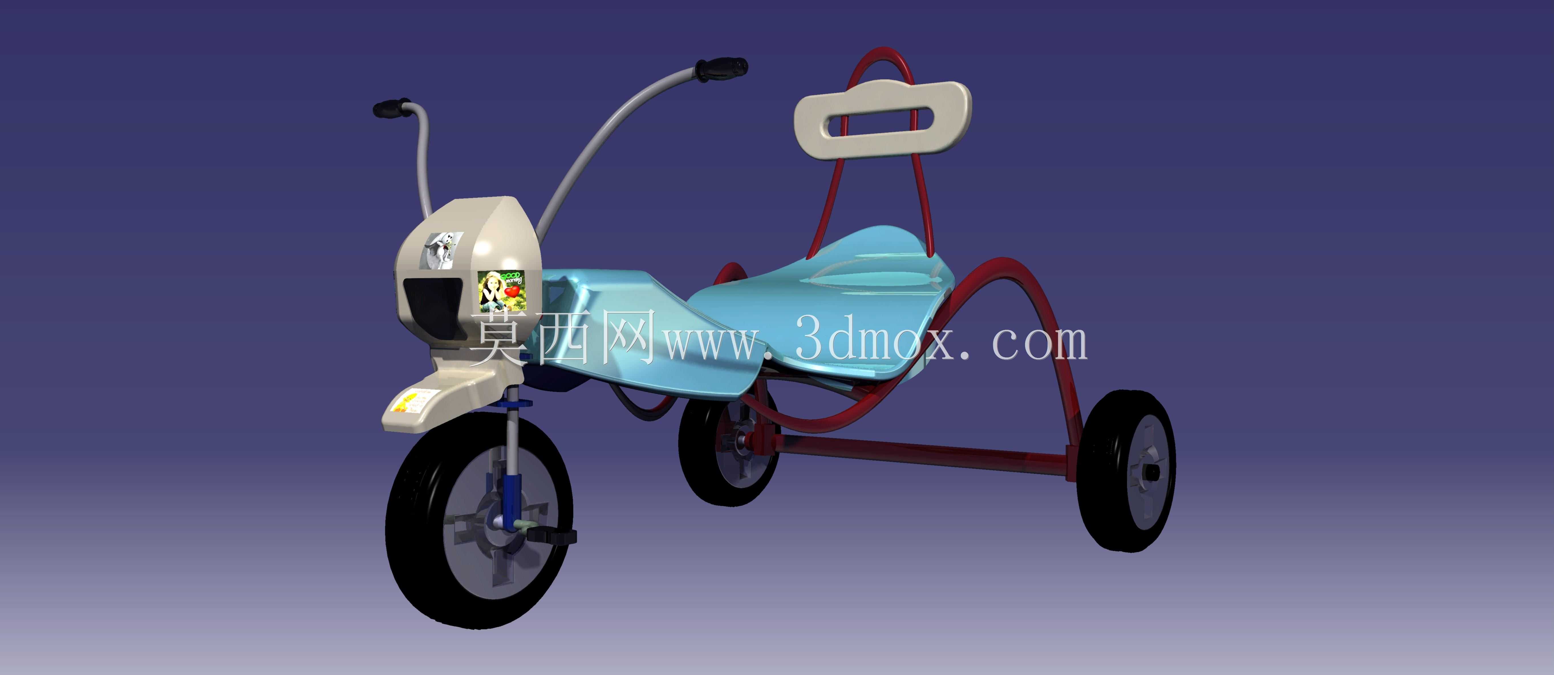 CATIA V5中的玩具三轮车设计。