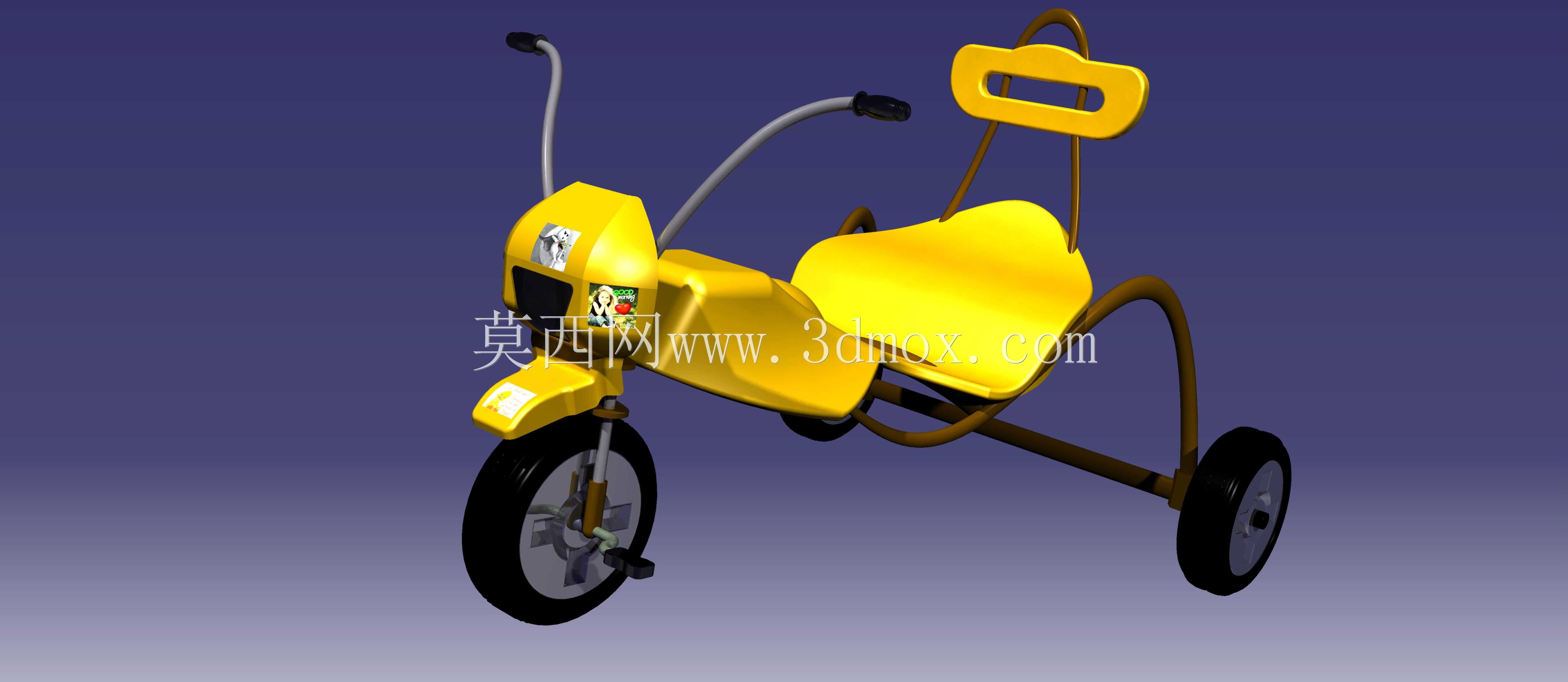 CATIA V5中的玩具三轮车设计。