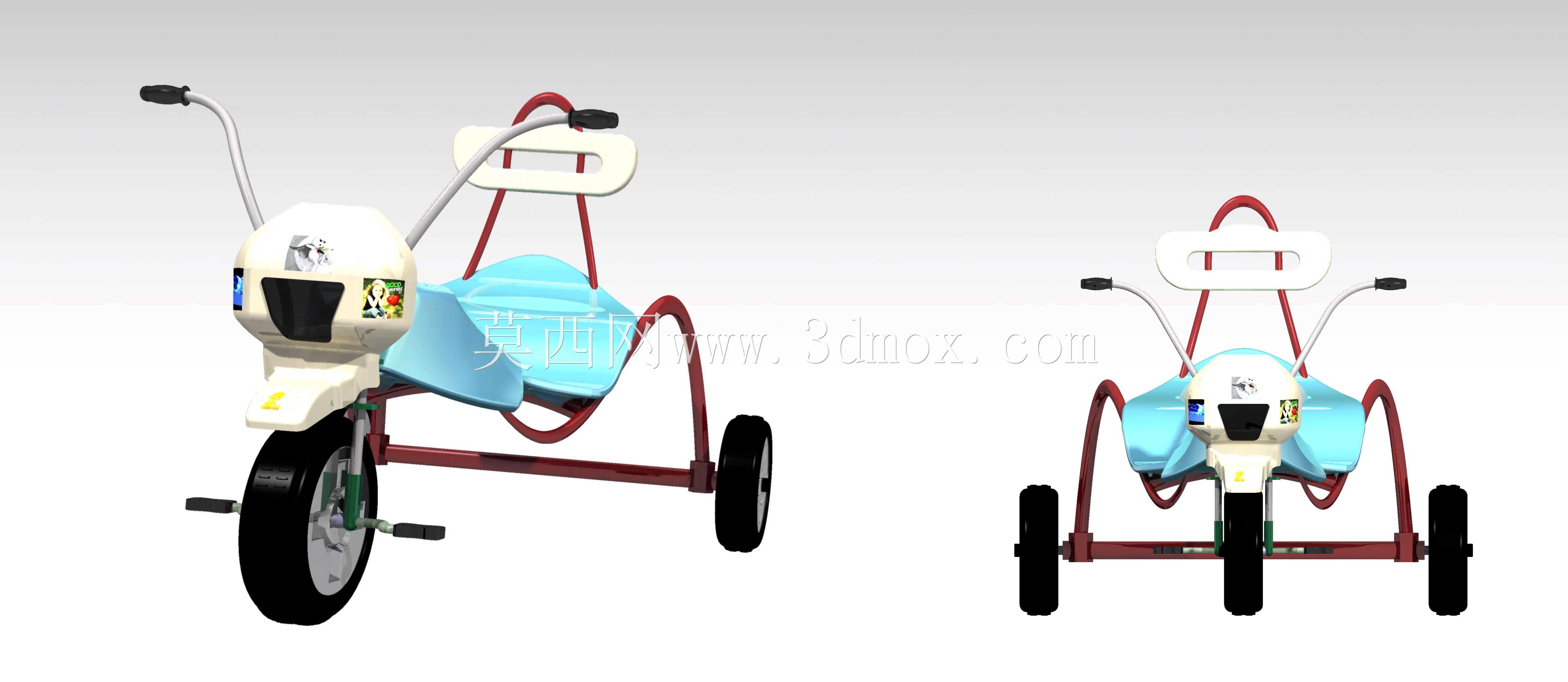 CATIA V5中的玩具三轮车设计。