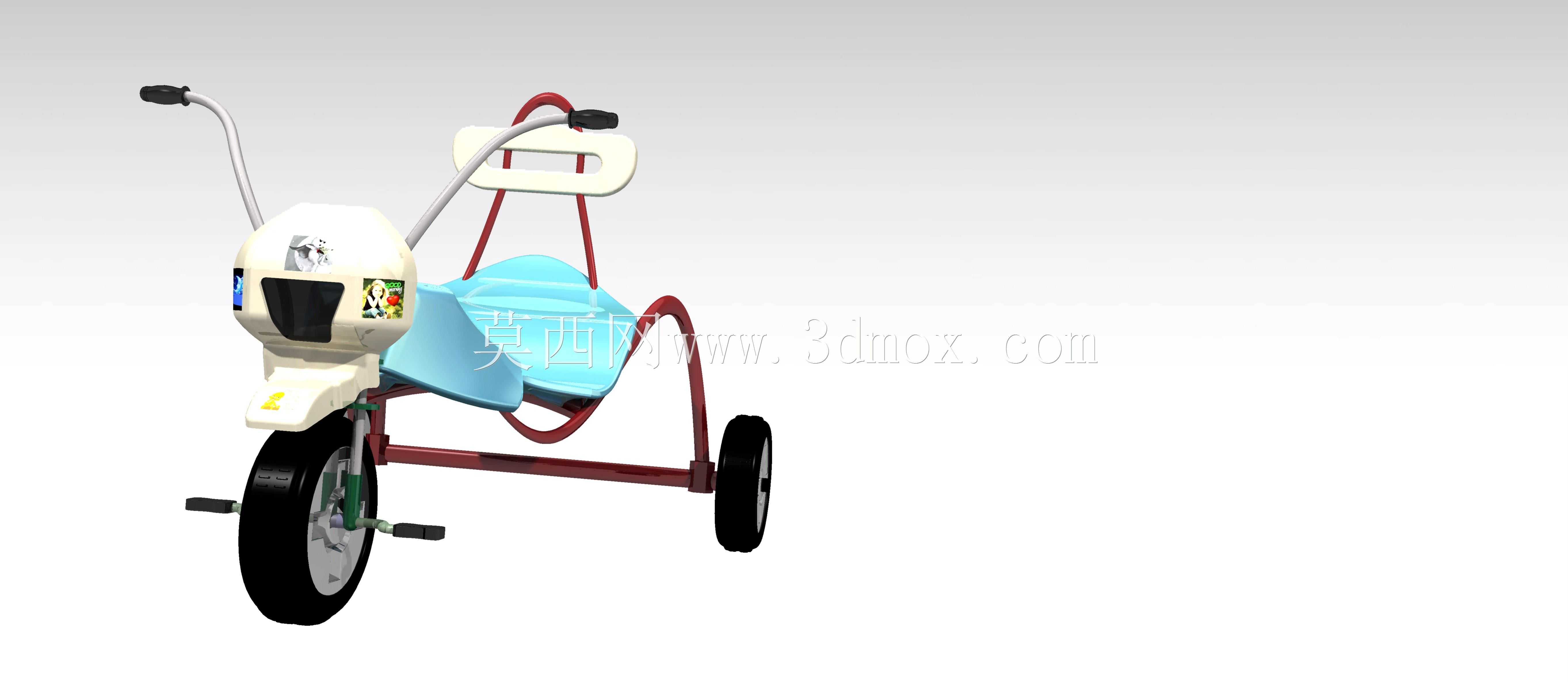 CATIA V5中的玩具三轮车设计。
