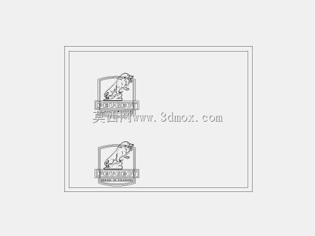 1970年标致公路自行车车头管贴花
