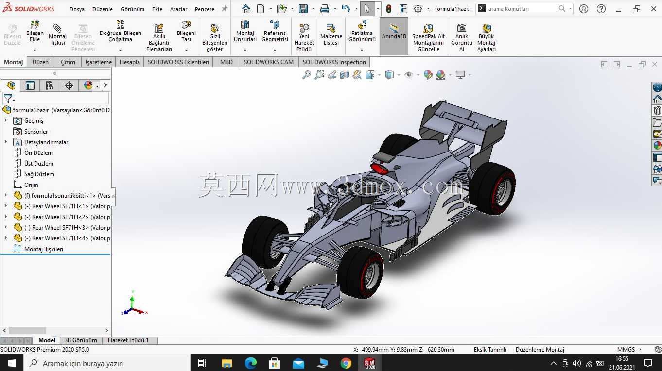 ÷����˹2020 F1������ƣ�SOLIDWORKS 2020��