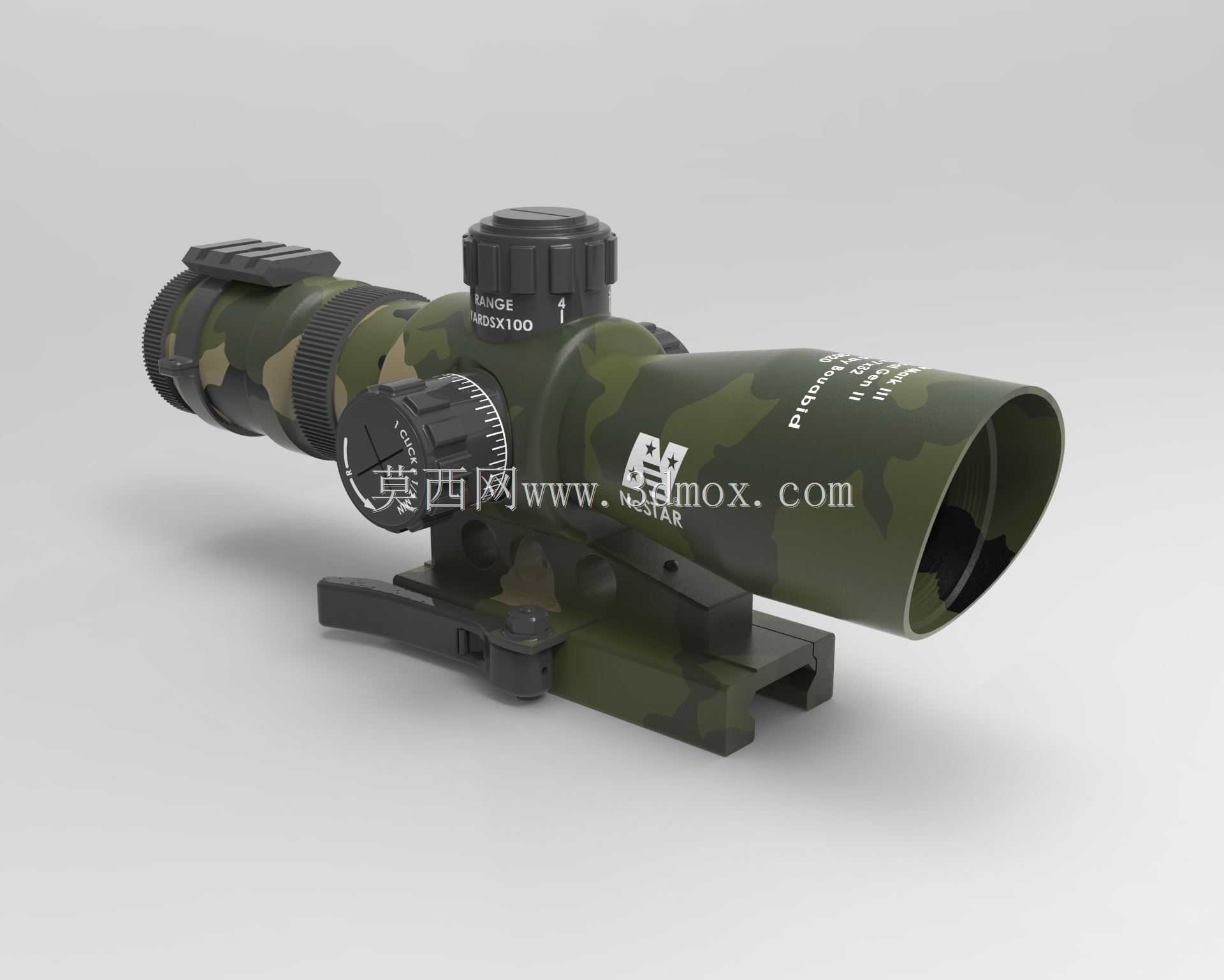 NcStar Mark III战术二代2-7x32范围