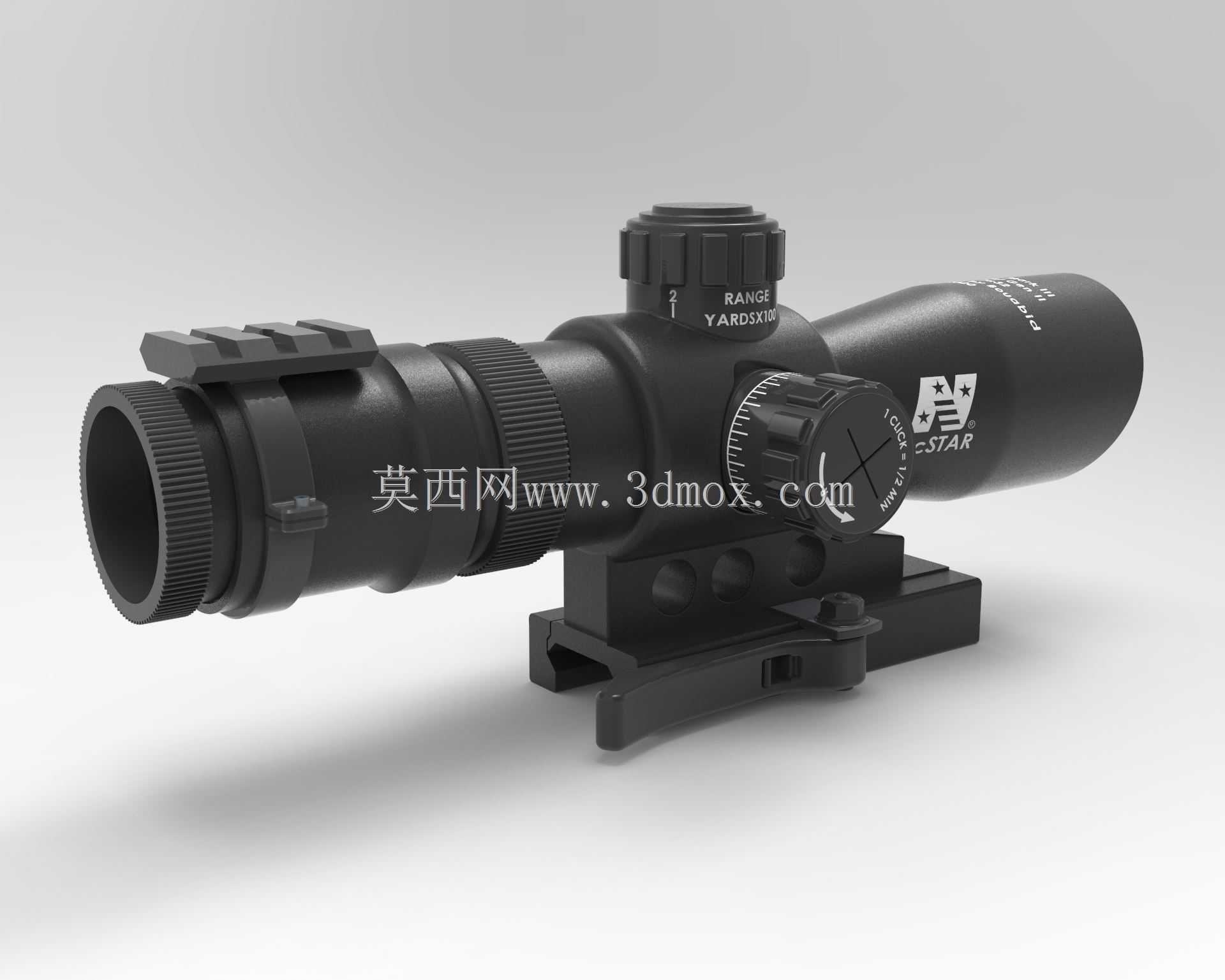 NcStar Mark III战术二代2-7x32范围