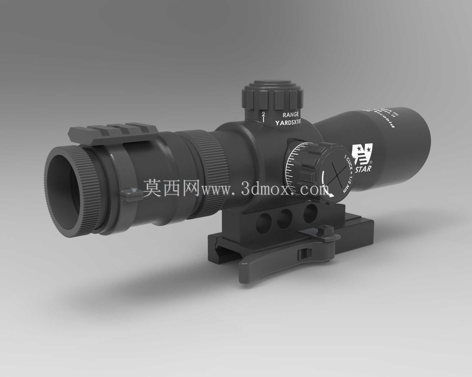 NcStar Mark III战术二代2-7x32范围