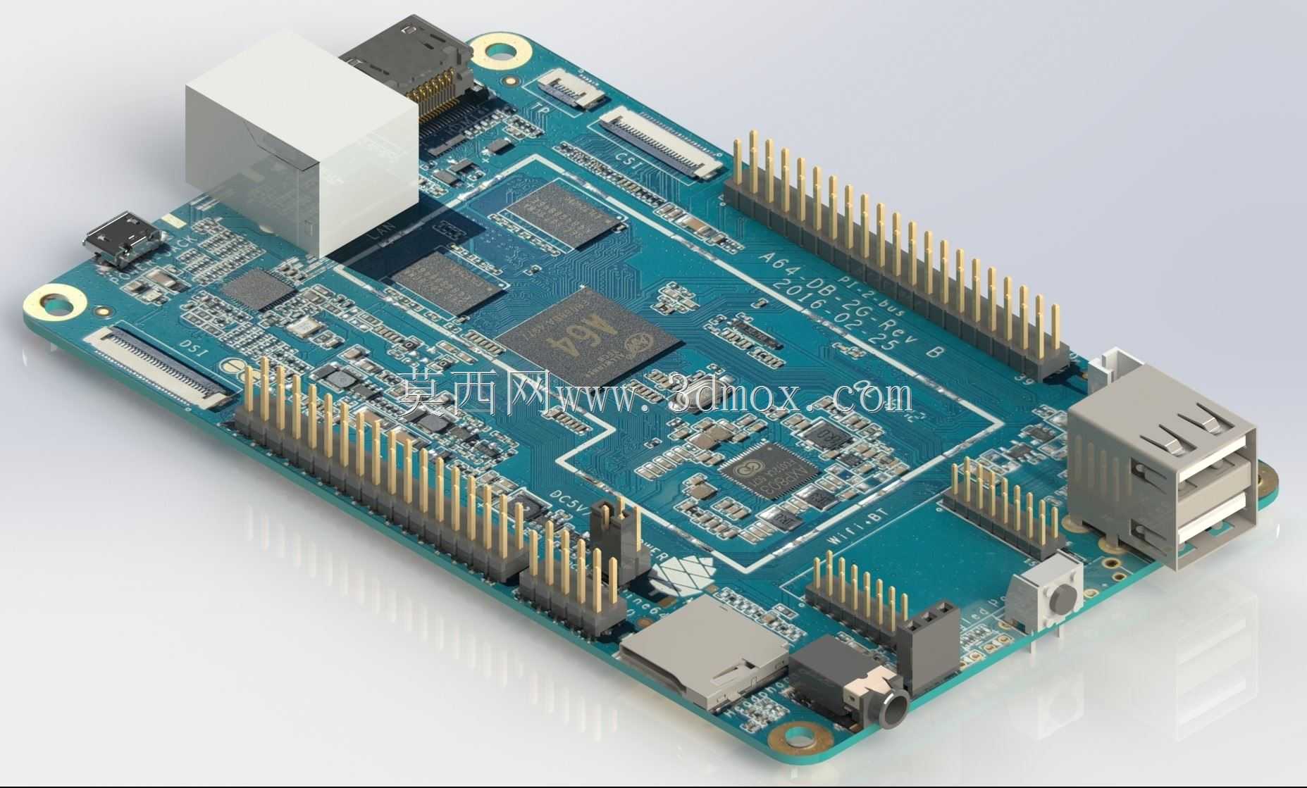 Pine64��A64-DB-2GB-Rev B