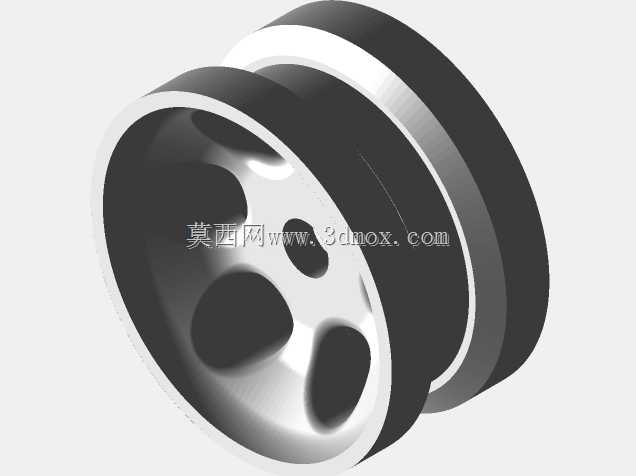 3D打印四片式挤出机用带轮辋的无气轮胎