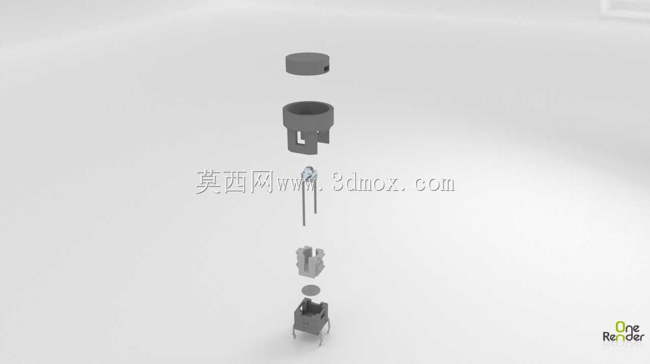 电源符号闭锁开关LED灯按钮SPST