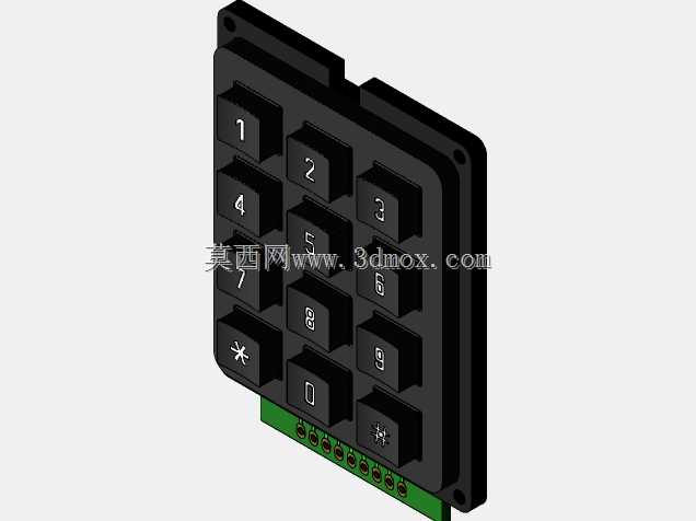 键盘3x4\\w pcb