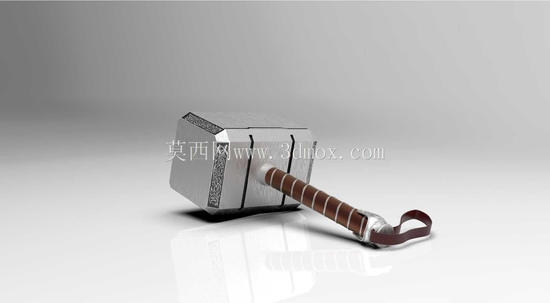 Mjolnir Thor Hammer Solid Works模型