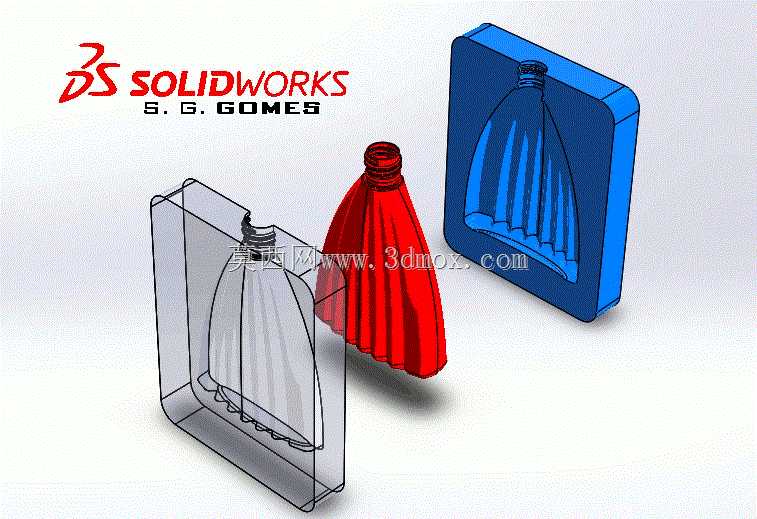 异国情调的吹瓶模具-Sérgio CAD CAM