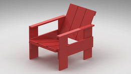 GERRIT RIETVELD������FAUTEUIL 1934�����Σ�΢��ģ��1:5��