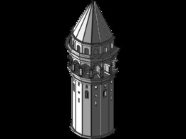 Galata Tower Book Nook 3dmodel.sldprt